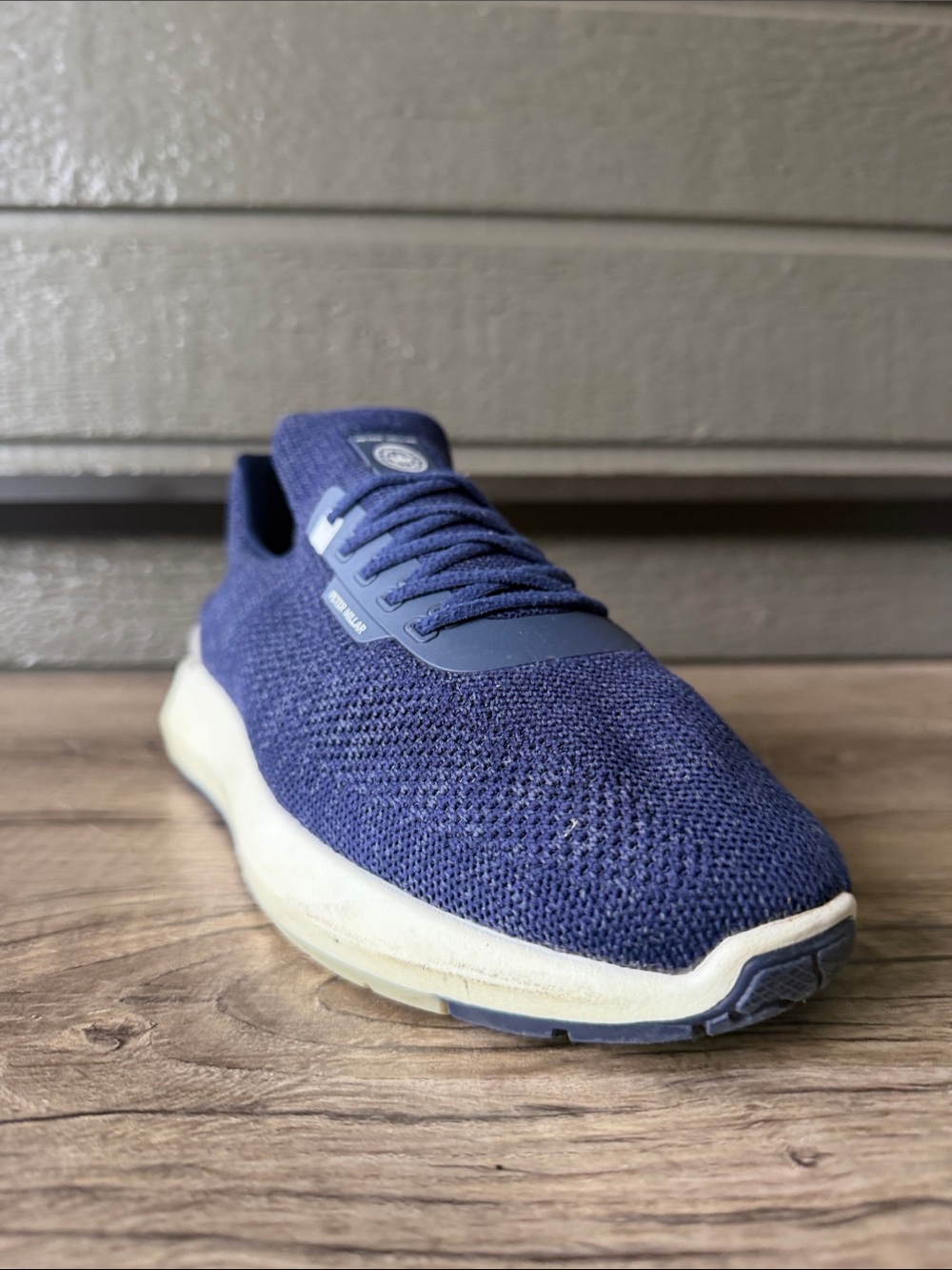 Peter Millar Apollo Women’s Navy Knit Athletic Sneaker size 10.5